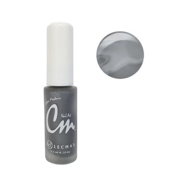 Lechat CM Nail Art Polish Lacquer Enamel Color Madnic NA26 Dark Silver 9.5ml