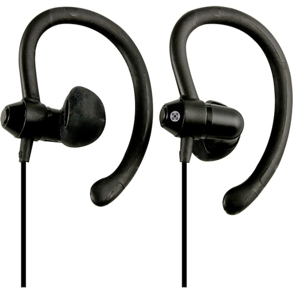 Moki Headphones 90 Degree Sports 3.5mm Earphones w/ Ear Hooks for iPhone/Android