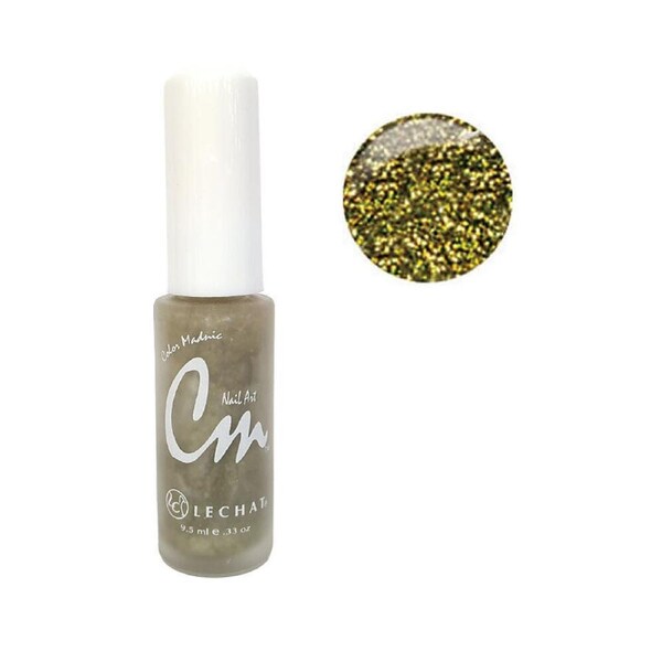 Lechat CM Nail Art Polish Lacquer Enamel Color Madnic NA43 Gold Reflection 9.5ml