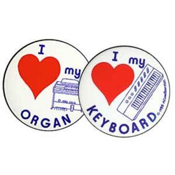 Badge 55mm I Love My Keyboard
