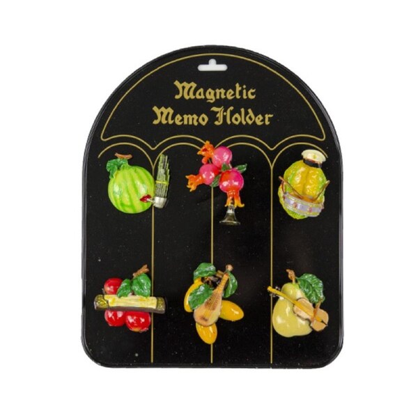 Fridge Magnets-Instruments w/Fruit (6pc)