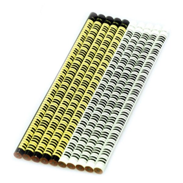 Pickboy 2B Pencils with Black & White Keyboard Design - Pack of 10