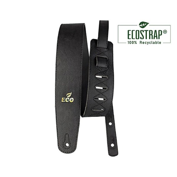 EcoStrap 100% Vegan Guitar Strap - Black ECO-01