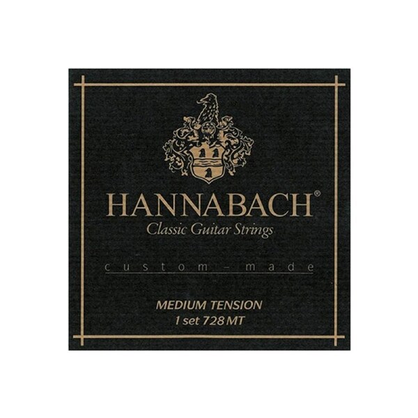 Hannabach Classical 728MT Custom Made Set - Black (Medium)