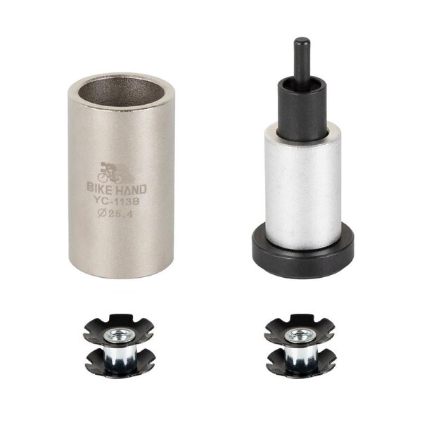 BIKEHAND Bike Bicycle Star Nut Setting Install Tool - 1" Star Nuts x2 Included - NOT Compatible with 1-1/8"