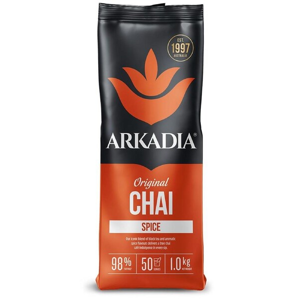 Arkadia 1kg Chai Spice Powder Latte/Coffee/Tea/Frappe Hot/Cold Drink/Beverage