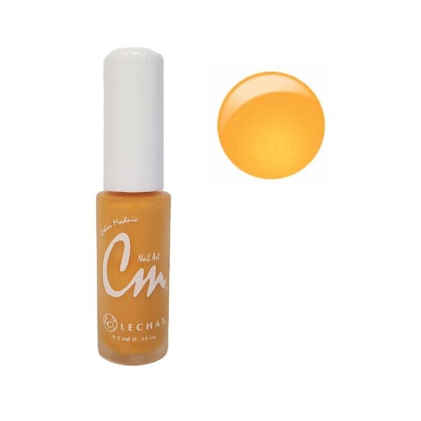Lechat CM Nail Art Polish Lacquer Enamel Color Madnic NAS05 Orange Jolt 9.5ml