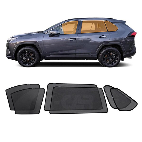Car Window Sun Shade for Toyota RAV4 2019-2025 Sun Blind Mesh Rear Side