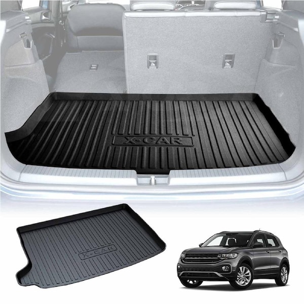 Heavy Duty Cargo Trunk Mat Boot Liner Luggage Tray for Volkswagen T-Cross 2019-Onwards