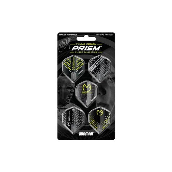 Winmau Dart Flights MVG Design Michael Van Gerwen New PRISM (Pack of 5 sets of 3 fights)