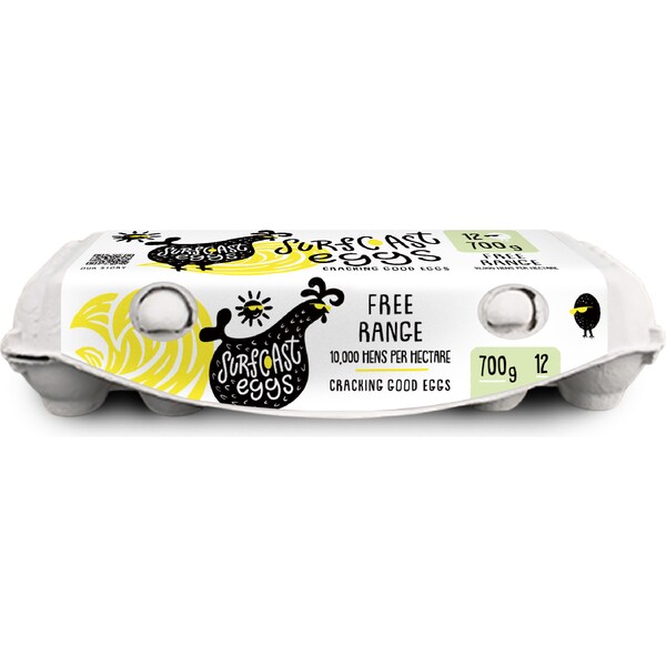 Surf Coast 12 Ultimate Free Range Eggs 700g