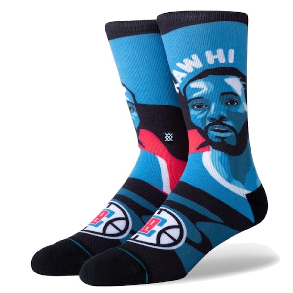 Stance Mens NBA Kawhi Leonard Clip Basketball Socks Sports - Blue M