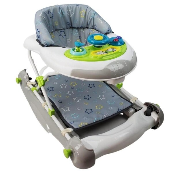 Aussie Baby Bright Stars 2-in-1 Baby Walker Rocker Play Centre