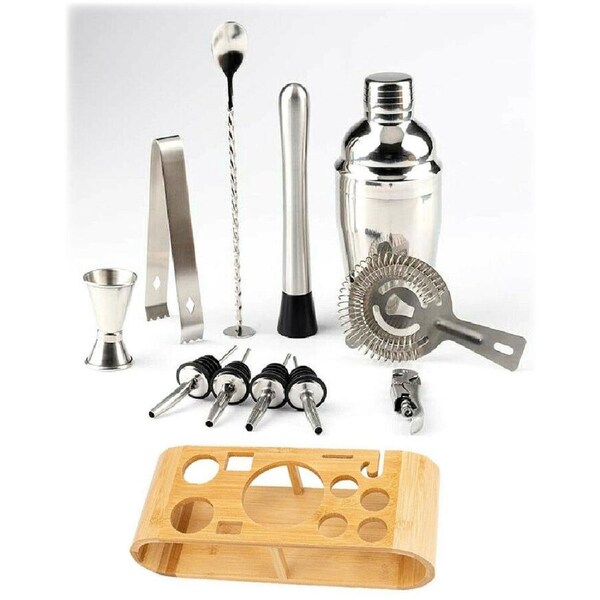 12pcs Cocktail Shaker Set Mixer Bartender Kit Martini Strainer Spirits Maker