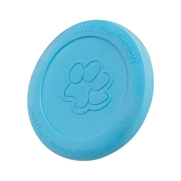 West Paw Zisc Flying Disc Fetch Dog Toy - Small - Blue
