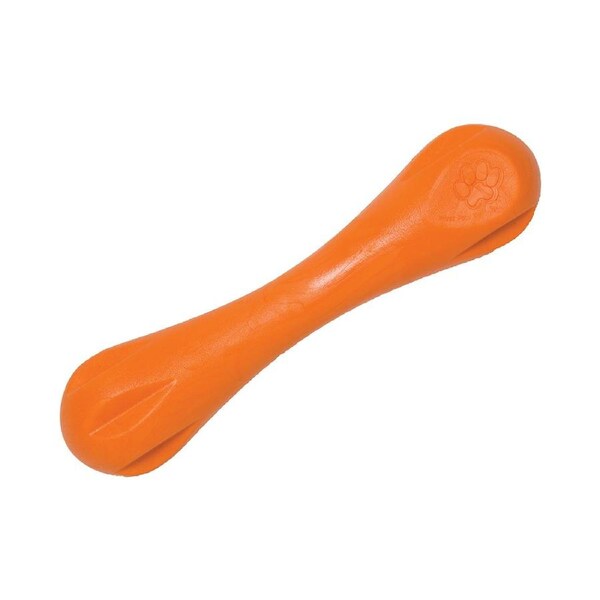 West Paw Hurley Fetch Toy for Tough Dogs - Large - Orange