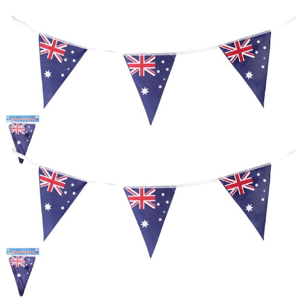 2x 3.6m AUSTRALIA BUNTING FLAG Australian Day Colours Party Banner Flags Decor