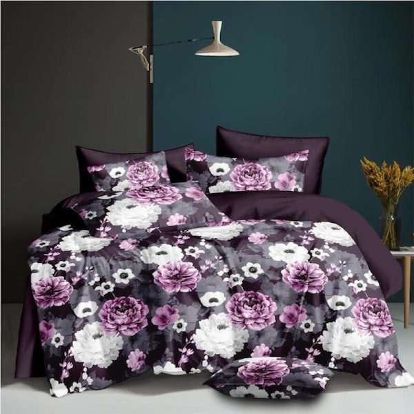 Violet Park Design Quilt Cover Set Double