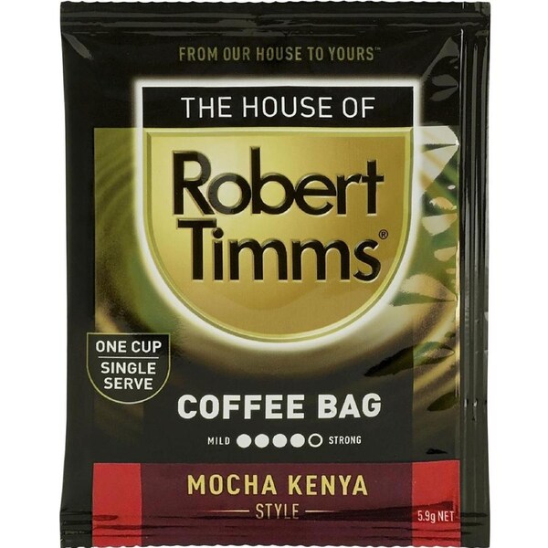 Robert Timms Coffee Bags Mocha Kenya X 100
