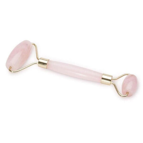 Is Gift Natural Crystal 15cm Facial Roller/Beauty Face Massager Rose Quartz Pink