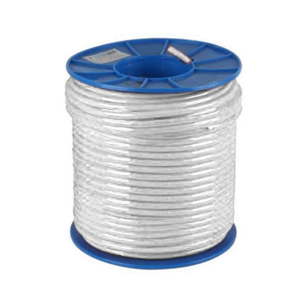 Flex Cable 1mm 2 Core + Earth - White 100M