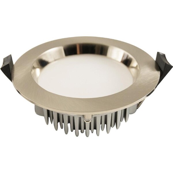 3A 13W Dimmable LED Downlight Kit Recessed Silver (Tri Colour Switchable)