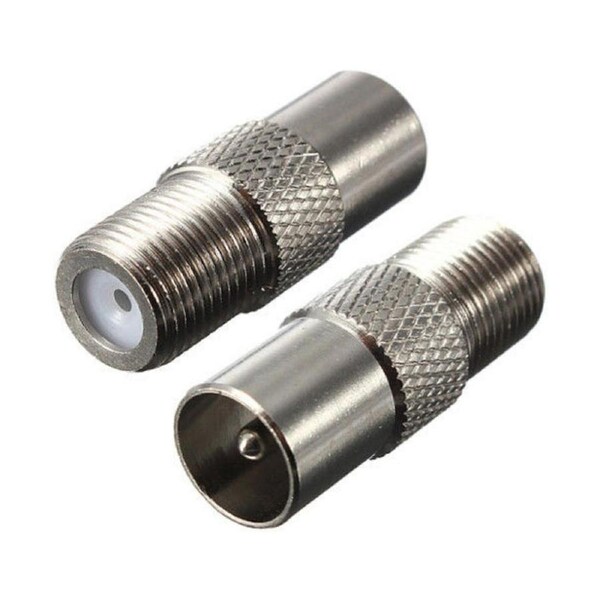 F Female to PAL Male TV Connector Adaptor