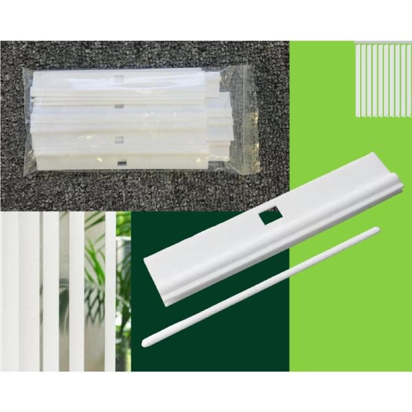 8 x 127mm Vertical Blind Top Hangers -- Height Adjustable