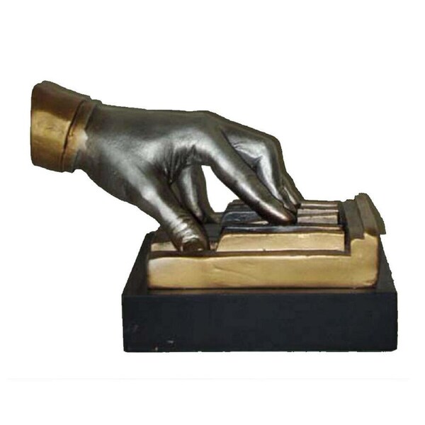 Music Alive Piano Hand Keyboard Bust - 200mm Polyresin Handpainted