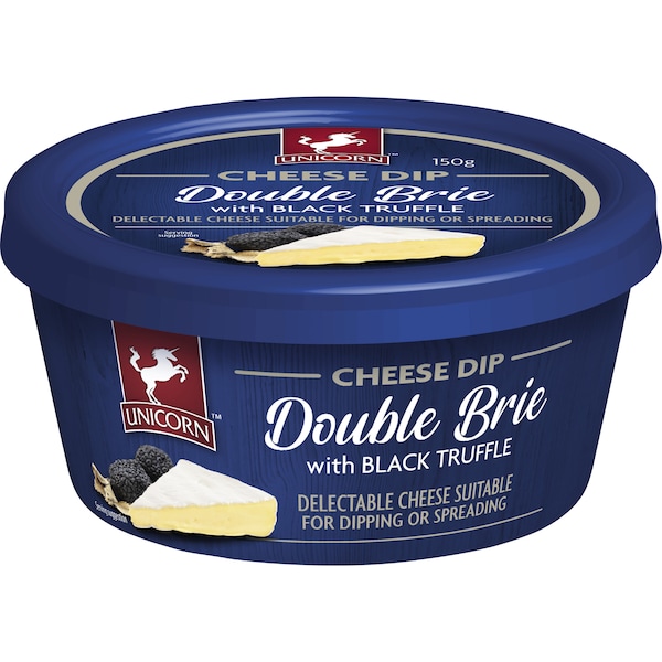 Unicorn Cheese Dip Double Brie With Black Truffle 150g