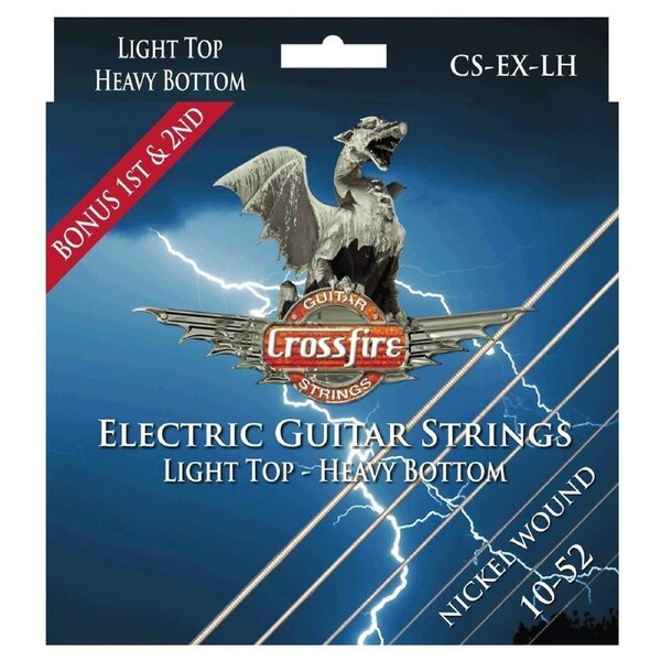 Crossfire Light Top-Heavy Bottom Electric Guitar Strings (10-52)