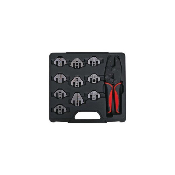 10 Jaw Magnetic Ratchet Universal Crimp tool Kit