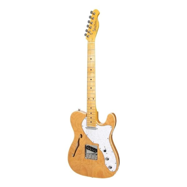 J&D Luthiers JD-TL3-NGL Solid Ash Thinline TE-Style Electric Guitar Natural Gloss