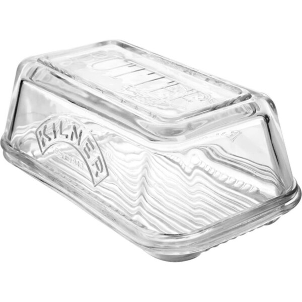 Kilner Glass Butter Dish Dishwasher Microwave Safe Container Tableware