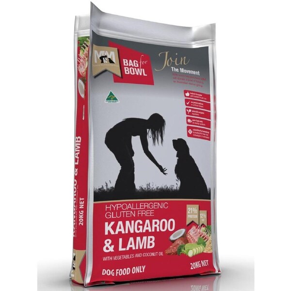 Meals for Mutts Gluten Free Kangaroo & Lamb Dry Dog Food - 20Kg