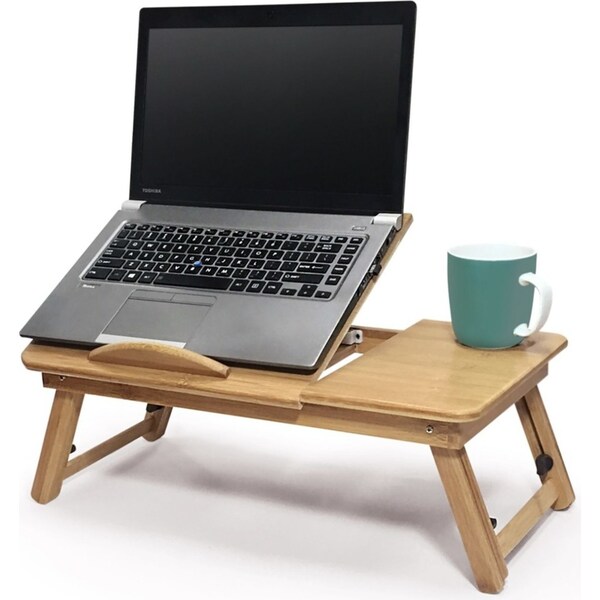 Portable Foldable Deluxe Bamboo Laptop PC Table Bed Tray Read Workstation Dinner