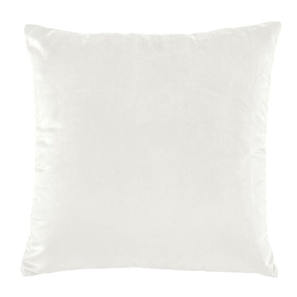 Vivid Coordinates Velvet 43x43cm Filled Cushion Ivory by Bianca