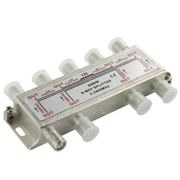 8 Way F Type TV Splitter