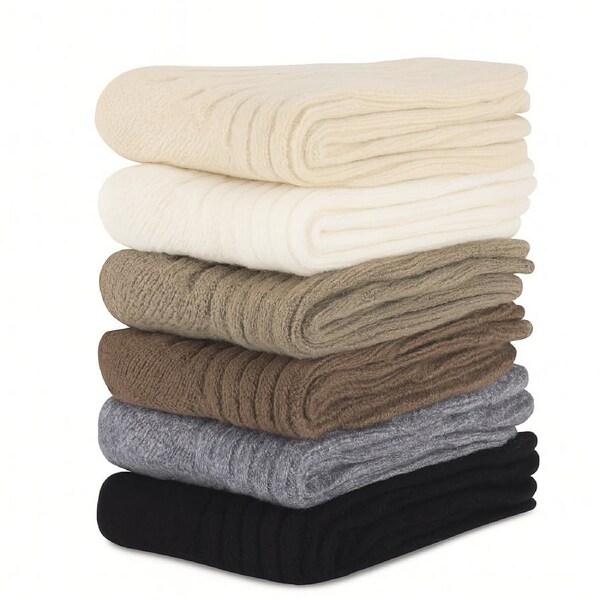 2 Pairs WOOL BLEND SOCKS Ladies Womens Thick Soft Work Thermal Warm Winter 2-8