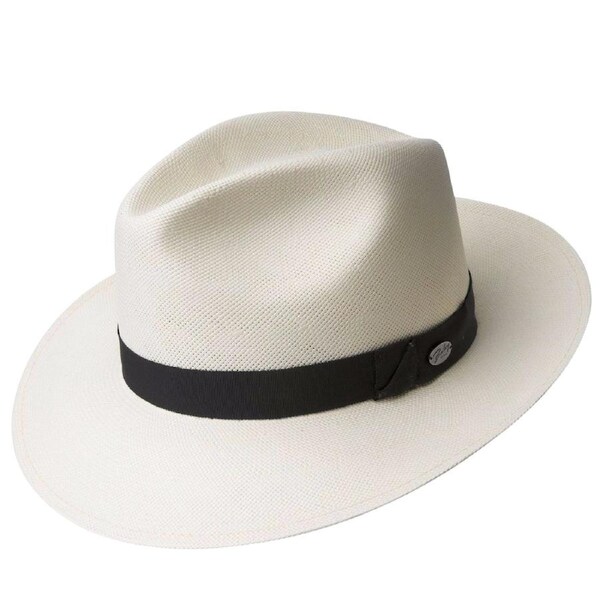 BAILEY Blackburn Lite Shantung Straw Hat MADE IN USA Trilby Fedora 63117 Natural / S
