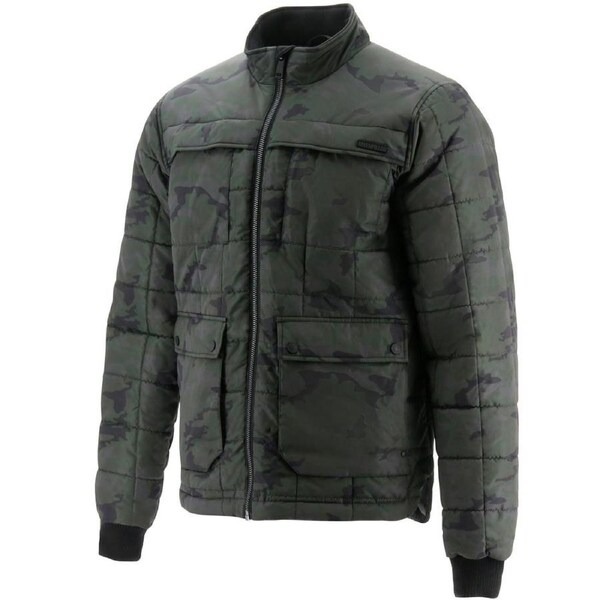 Caterpillar Mens Terrain Jacket Quilted Insulated Water Resistant - Night Camo M