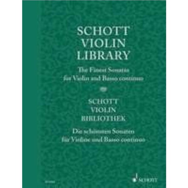 Schott Violin Library: Baroque Sonatas for Violin & Basso Continuo, 118 Pages