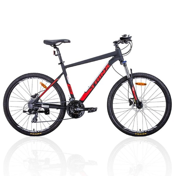 Trinx M600 Mountain Bike 24 Speed MTB Bicycle Matt Black/Red / 17inch