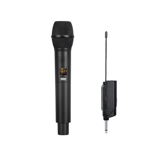 E-lektron U1 Dynamic UHF 20 Channels Tunable Universal 1 Wireless Handheld Microphone System With Mini Plug Receiver
