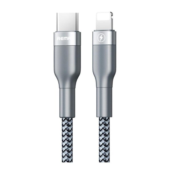 Phone cable REMAX Type-C TO Lightning 1M 18W SuperFast Charging Data Cable Silver