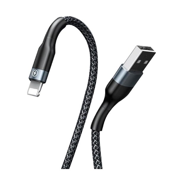 Phone Cable Remax lightning fast Charging data cable bending resistance Black