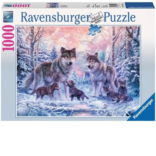 Ravensburger Puzzle 1000pc - Arctic Wolves