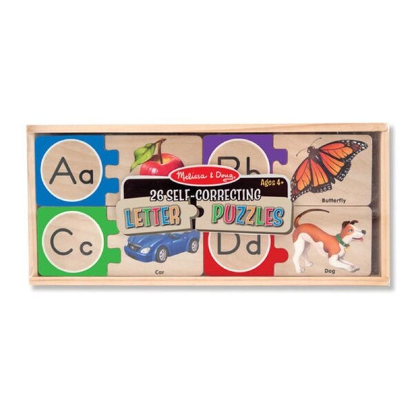 Melissa & Doug Skill Builder - Self-Correcting Alphabet Puzzle Cards