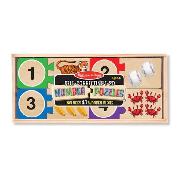 Melissa & Doug Skill Builder - Self-Correcting Number Puzzle Cards