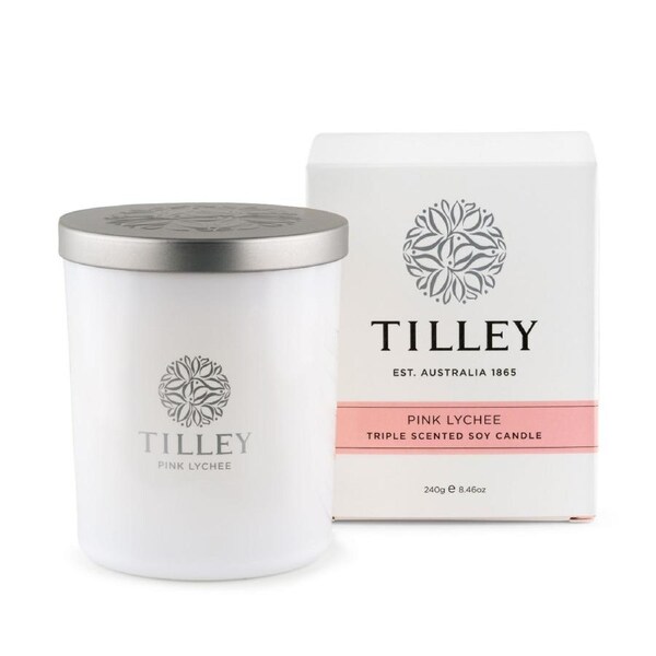 Tilley Candle - Pink Lychee